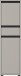 Seitenschrank >GW-LEMONT< 2 Türen, 1 Schublade, Dämpfung, Steingrau - 33x121x34cm (BxHxT)