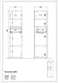 Seitenschrank >GW-LEMONT< 2 Türen, 1 Schublade, Dämpfung, Steingrau - 33x121x34cm (BxHxT)