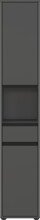 Hochschrank >GW-LEMONT< Türen und Schublade mit Dämpfung, Graphit - 33x181x34cm (BxHxT)