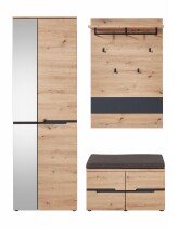 Garderoben-Set >Memphis< (3-teilig) Artisan Eiche...