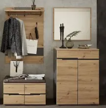 Garderoben-Set >Memphis< (4-teilig) Artisan Eiche...