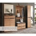 Garderoben-Set >Memphis< (2-teilig) Artisan Eiche Dekor / Graphit - 80x192x38 (BxHxT)