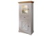 Wohnwand >WZ-0133< (3-teilig) weiss / eichefarbig - 377x214x42 (BxHxT)