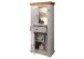Wohnwand >WZ-0133< (2-teilig) weiss / eichefarbig - 268x177x42 (BxHxT)