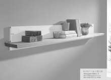 Wohnwand >WZ-0133< (3-teilig) weiss / eichefarbig - 248x177x42 (BxHxT)