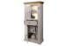 Wohnwand >WZ-0133< (3-teilig) weiss / eichefarbig - 248x177x42 (BxHxT)