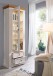 Wohnwand >WZ-0133< (3-teilig) weiss / eichefarbig - 248x214x42 (BxHxT)