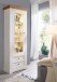 Wohnwand >WZ-0133< (3-teilig) weiss / eichefarbig - 248x214x42 (BxHxT)