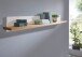 Wohnwand >WZ-0133< (3-teilig) weiss / eichefarbig - 248x214x42 (BxHxT)