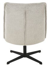 Relaxsessel >Aveiro< (2-teilig) inkl. Hocker, hellgrau, Webstoff - 69x94x91cm (BxHxT)