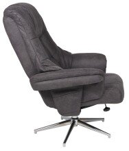 Relaxsessel >Burnaby< (2-teilig) inkl. Hocker, Relaxfunktion, anthrazit - 82x99x90 (BxHxT)