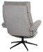 Relaxsessel >Zalea< (2-teilig) inkl. Hocker,  steingrau - 87x108x82 (BxHxT)