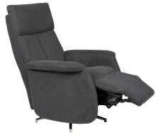 Relaxsessel >Thompson< verstellbar, drehbar, anthrazit - 78x95x80cm (BxHxT)