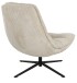 Relaxsessel >Porto< (2-teilig) inkl. Hocker, drehbar, Cord beige - 83x100x92 (BxHxT)