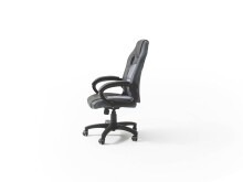 Chefsessel >Riley< Wippmechanik, Racer-Design, schwarz / grau - 66x108x66cm (BxHxT)