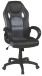 Chefsessel >Riley< Wippmechanik, Racer-Design, schwarz / grau - 66x108x66cm (BxHxT)