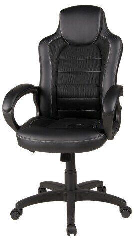 Chefsessel >Joris< ergonomisch, Wippmechanik, schwarz - 61x109x61cm (BxHxT)