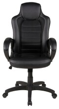 Chefsessel >Joris< ergonomisch, Wippmechanik, schwarz - 61x109x61cm (BxHxT)