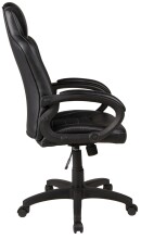 Chefsessel >Joris< ergonomisch, Wippmechanik, schwarz - 61x109x61cm (BxHxT)