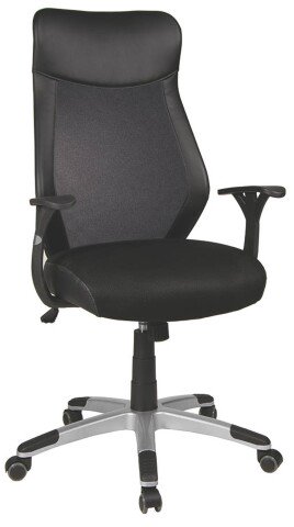 Chefsessel >Niko< Netzrücken, ergonomisch, schwarz - 65x113x65cm (BxHxT)