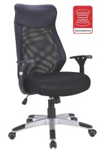 Chefsessel >Niko< Netzrücken, ergonomisch, schwarz - 65x113x65cm (BxHxT)