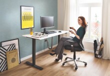 Chefsessel >Niko< Netzrücken, ergonomisch, schwarz - 65x113x65cm (BxHxT)