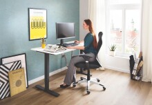 Chefsessel >Niko< Netzrücken, ergonomisch, schwarz - 65x113x65cm (BxHxT)