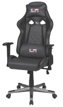Gaming-Stuhl >Game-Rocker< ergonomisch, Anthrazit / Schwarz - 66x128x66 (BxHxT)