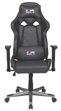 Gaming-Stuhl >Game-Rocker< ergonomisch, Anthrazit / Schwarz - 66x128x66 (BxHxT)