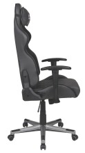 Gaming-Stuhl >Game-Rocker< ergonomisch, Anthrazit / Schwarz - 66x128x66 (BxHxT)