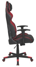 Gaming-Stuhl >Game-Rocker< ergonomisch, schwarz / rot - 66x128x66cm (BxHxT)