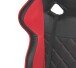 Gaming-Stuhl >Game-Rocker< ergonomisch, schwarz / rot - 66x128x66cm (BxHxT)