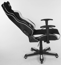 Gaming-Stuhl >Game-Rocker< ergonomisch, schwarz / weiß - 66x128x66 (BxHxT)