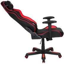Gaming-Stuhl >Game-Rocker< 150kg, ergonomisch, schwarz / rot - 72x128x72cm (BxHxT)
