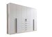 Drehtürenschrank >Arnis< 6 Türen, 5 Schubladen, Weiß - 270x210x52cm (BxHxT)