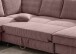 Wohnlandschaft >Rube< Schlaffunktion, 4804 Cord rosa - 309x92x198cm (BxHxT)