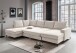 Wohnlandschaft >Rube< Schlaffunktion, Stauraum, Cord beige - 309x92x198cm (BxHxT)