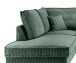 Wohnlandschaft >Rube< Schlaffunktion, Stauraum, Cord moosgrün - 309x92x198cm (BxHxT)