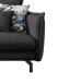 Polsterecke >Launce< verstellbare Armlehnen, Zierkissen, Anthrazit - 255x94cm (BxH)