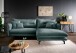 Polsterecke >Launce< verstellbare Armlehnen, Zier-Wendekissen, Ocean - 255x94x180cm (BxHxT)