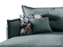 Polsterecke >Launce< verstellbare Armlehnen, Zier-Wendekissen, Ocean - 255x94x180cm (BxHxT)