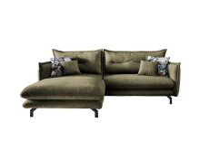 Polstergarnitur >Launce< verstellbare Armlehnen, Zier-Wendekissen, grün - 255x94x180cm (BxHxT)