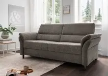3-Sitzer >Cherish< in grau-braun - 192x90x89 (BxHxT)