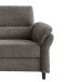 3-Sitzer >Cherish< in grau-braun - 192x90x89 (BxHxT)