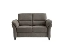 2-Sitzer >Cherish< in grau-braun - 147x90x89 (BxHxT)