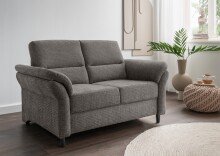 2-Sitzer >Cherish< in grau-braun - 147x90x89 (BxHxT)