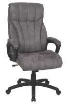 Chefsessel >John< 150kg, grau, Mikrofaser -...