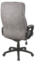 Chefsessel >John< 150kg, grau, Mikrofaser - 68x111x68cm (BxHxT)
