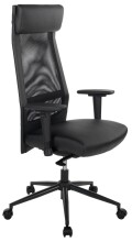 Bürostuhl >Homepro< Kaltschaumpolster, Netrücken, schwarz - 68x117x68cm (BxHxT)