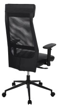 Bürostuhl >Homepro< Kaltschaumpolster, Netrücken, schwarz - 68x117x68cm (BxHxT)